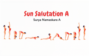 Benefits and the 12 steps of Hatha Yoga Sun Salutation 